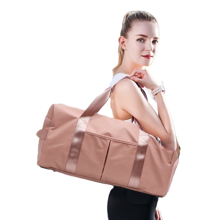Dry Wet Separated Sport Duffel Holdall Training Yoga Travel Overnight Weekend Shoulder Tote Gym Bag with Shoes Compartment