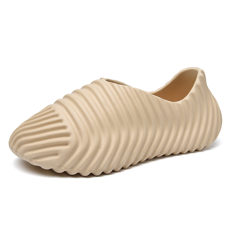 Оптовая продажа, летние зимние хлопковые мужские тапочки на заказ, сандалии Kanye с рисунком рыбьей кости, мужские сандалии для бега из пенопласта