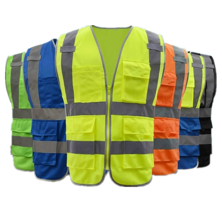 Reflective Safety Vest in Grey for Men Logo on Back Children Orange Custom Red Different Color Traffic For Kids Purple River
