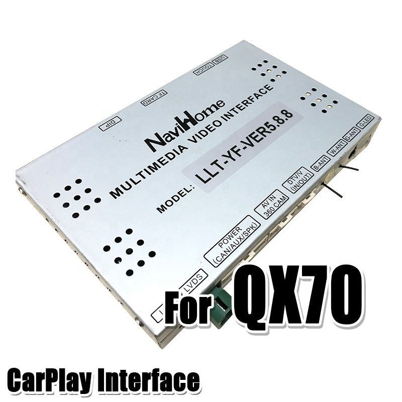 Plug & Play интерфейс CarPlay для Infiniti QX80 QX50 QX60 QX70 2014-2019 поддержка wifi , YouTube , Android авто