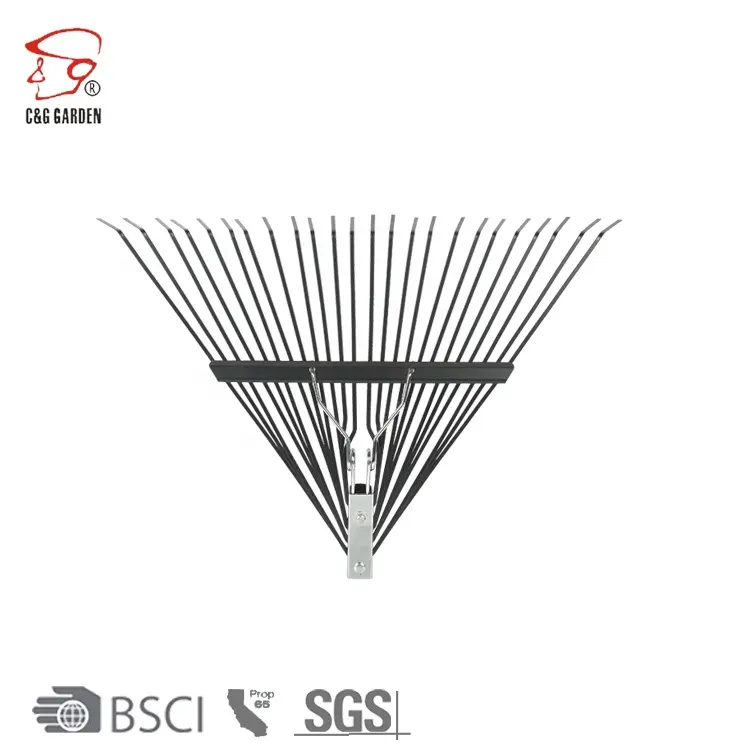 24 Teeth Steel Rake With Fiberglass Handle RK24-101