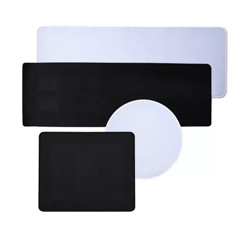 wholesale customized logo sublimation blank white natural rubber gaming mouse pad mouse mat