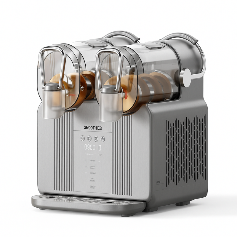 Double Chamber Smart Control With Digital Panel/Self-Cleaning Technology Ice Slush In 20-50 Min Slush Machine Home/Outdoor Use