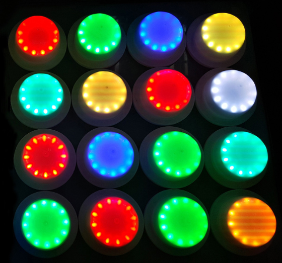 Rotomolding luminous furniture detachable lamp panel 120 separate colorful remote control charging wick base 201208