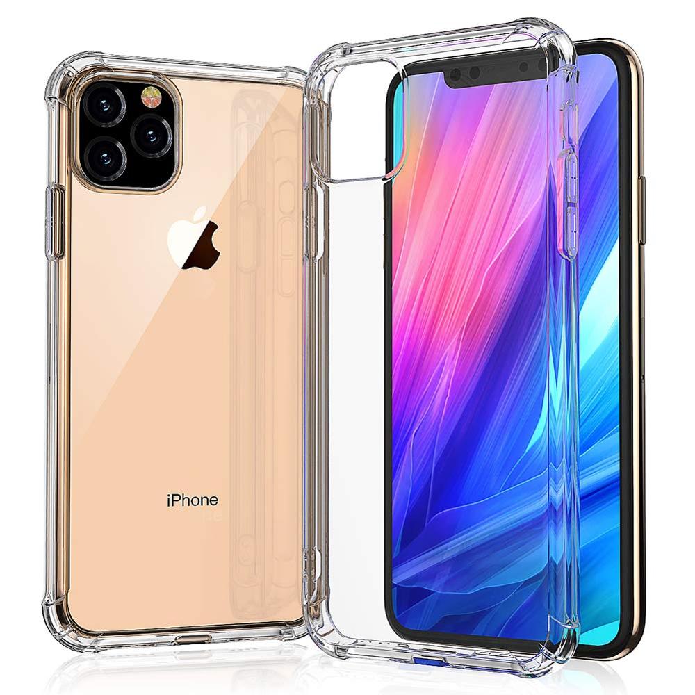 Прозрачный силиконовый мягкий ударопрочный чехол из ТПУ для iphone 12 11 Pro XS Max X XR