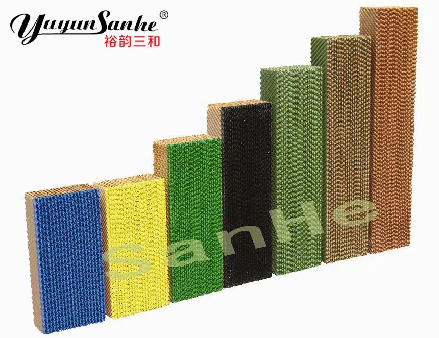 Evaporative Cooling Pad 7090 7060 5090 Honeycomb Cooling Pad For Industrial Workshop Factory Greenhouse Ventilation Air Cooling