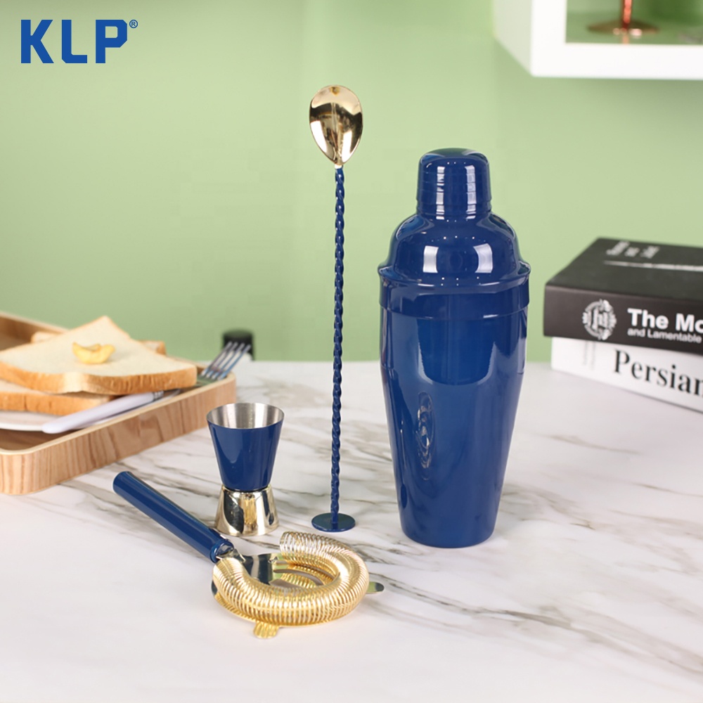 KLP Самая продаваемая тонировка для коктейля смешивания барные сеты, барный инвентарь инструмент 4-х частей набор шейкеров