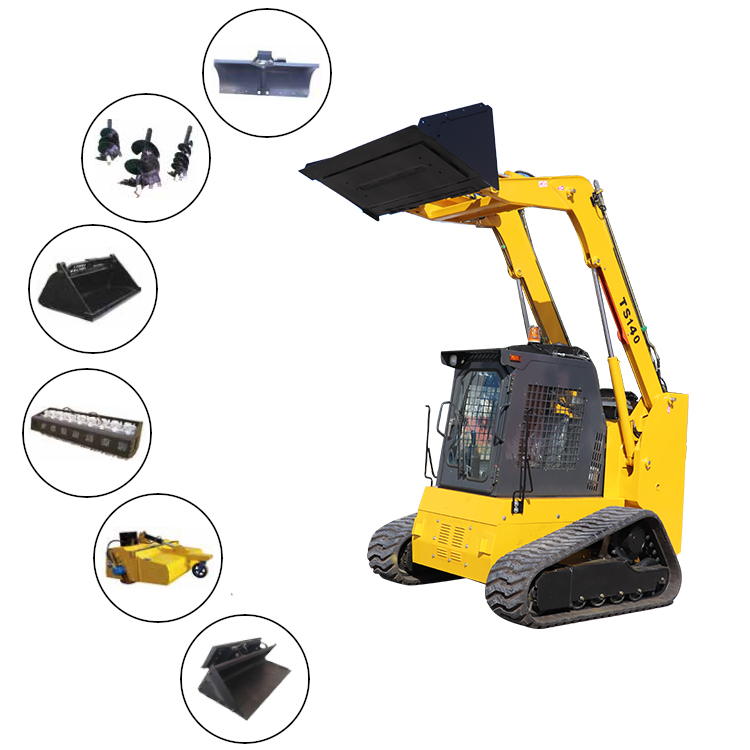 140hp 4800 кг большой погрузчик с бортовым поворотом с разным креплением