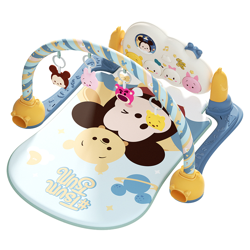New Fashion 0-3 Years Infant Rack Pedal Thick Cushion Pad Baby Play Piano Gym Mat Foldable Musical Game Mat