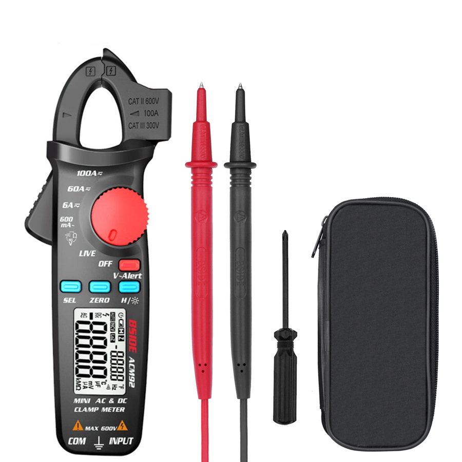 OEM ACM92 BSIDE DC/AC Current electrical clamp Voltage Resistance Tester Multimeter Digital Clamp Meter