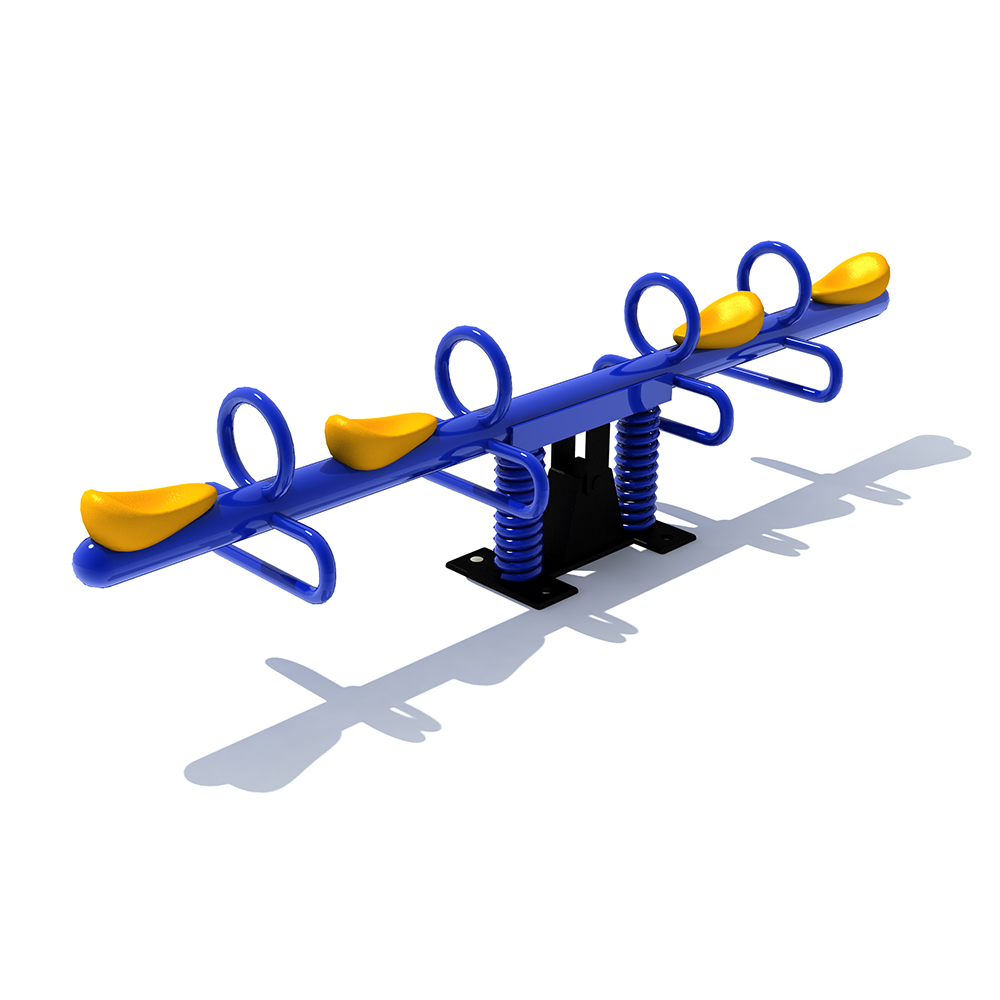 Galvanized Steel Four-Seat Spring Rider,seesaw for kids,children's used seesaw outdoor