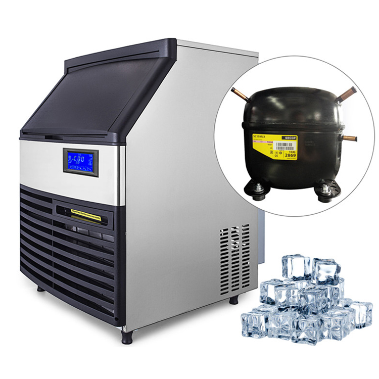 Супер машина для приготовления льда способность 110V 220V 45 кг/100LBS коммерческий льдогенератор автоматический прозрачный кубический Ледогенератор