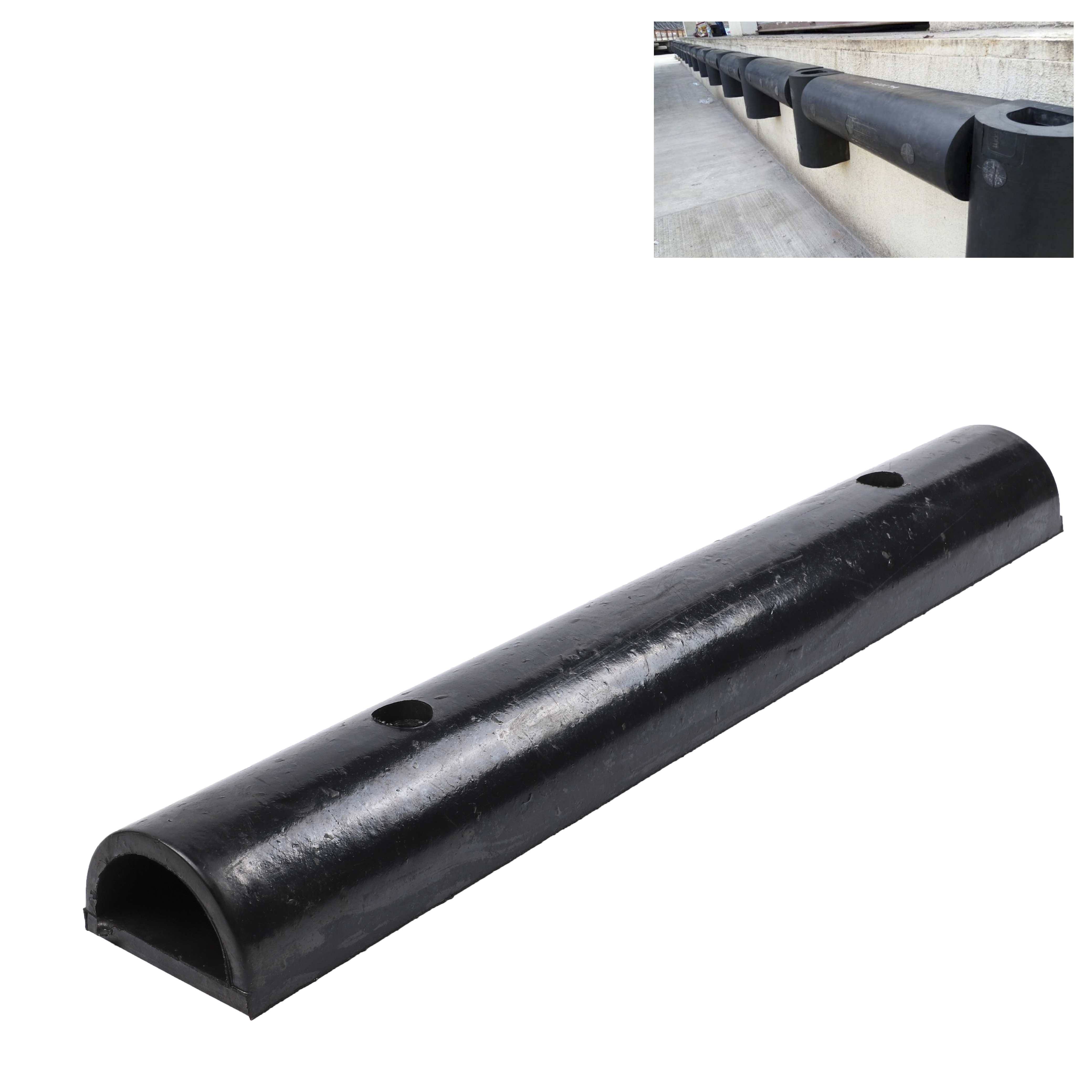 D Type Rubber Marine Boat Fender Dock Bumper For Ship
