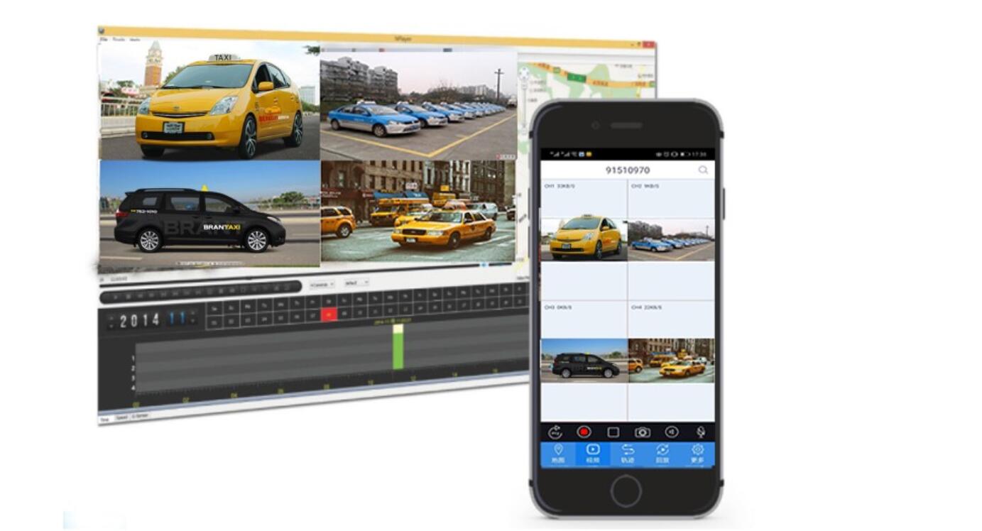 Камера для такси, 4 канала, AHD, 4G, GPS, Wi-Fi, SD-карта, камера для такси, MDVR