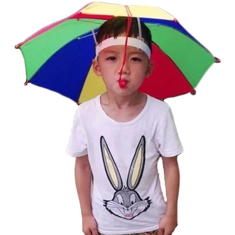Paraguas Parapluie Sombrillas Wholesale Plain Child Hat Cap Umbrella for Kids