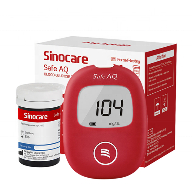 Sinocare Цена со скидкой глюкометр с тест-полосками 100 штук диабет тестер глюкометр в крови