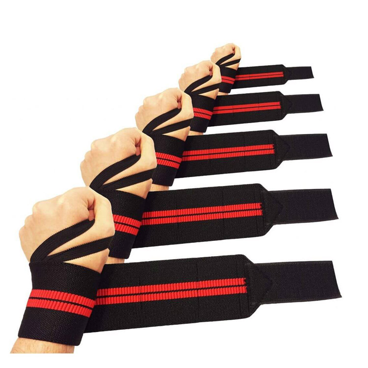 Breathable Cotton Gym Wrist Wraps Custom Weightlifting Strength Training Wrist Wraps