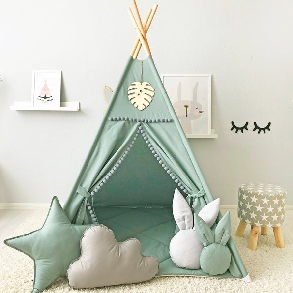 attractive play indoor playground children mat little house garden for babies home toys tent for baby big girl boy