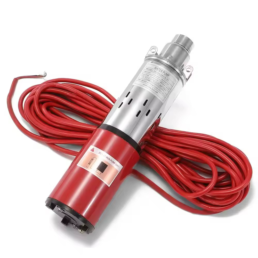 High Pressure Stainless Steel 48/60V DC Brush Deep Well Submersible Solar Water Pump Custom logo 1 hp Solar Water Pump