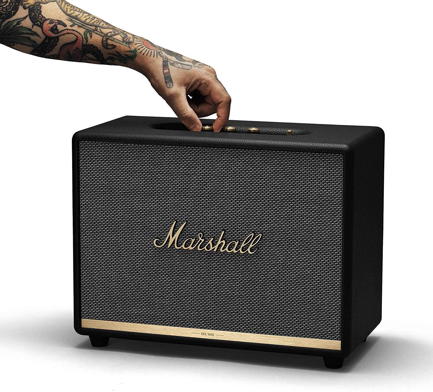 Marshall Woburn II Caixa De Som беспроводной динамик с синими зубьями, в стиле ретро, Портативная колонка, сабвуфер
