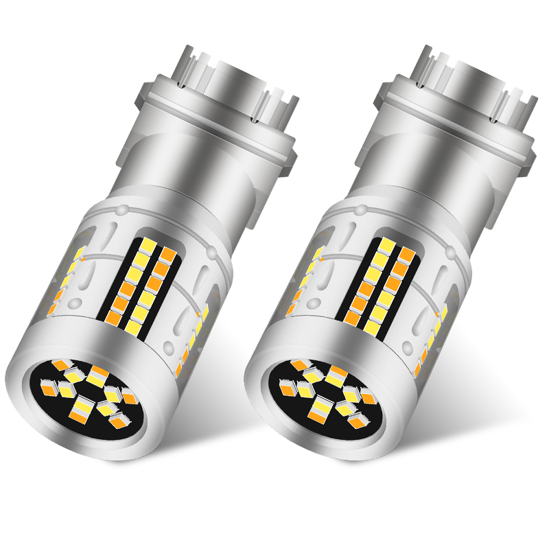 Dual color Super Bright Led Switchback Brake Turn Signal Light Led Car Lights Led Lights for Car 3057 3157 led bulb