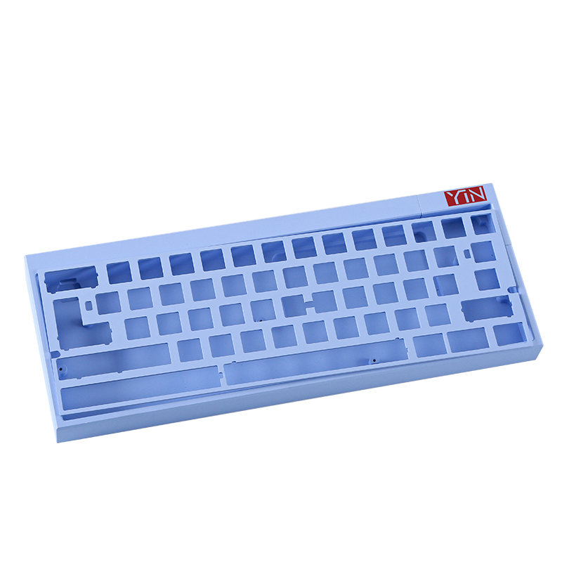 Точная Поворотная diy nk65 силиконовая основа алюминиевая механическая клавиатура glock пластина пластиковый корпус 68 частей cnc фрезерная обработка