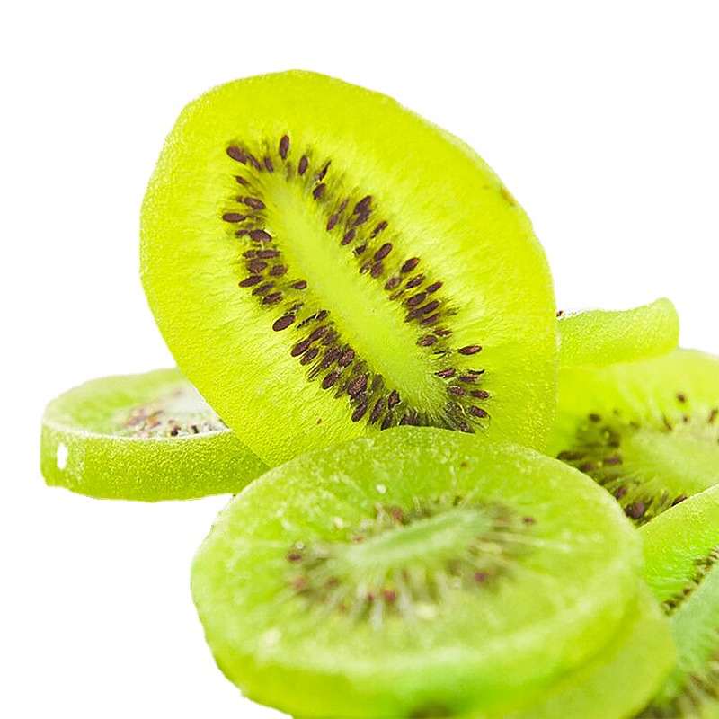 Здоровые китайские закуски, сухие фрукты киви, сушеные ломтики киви