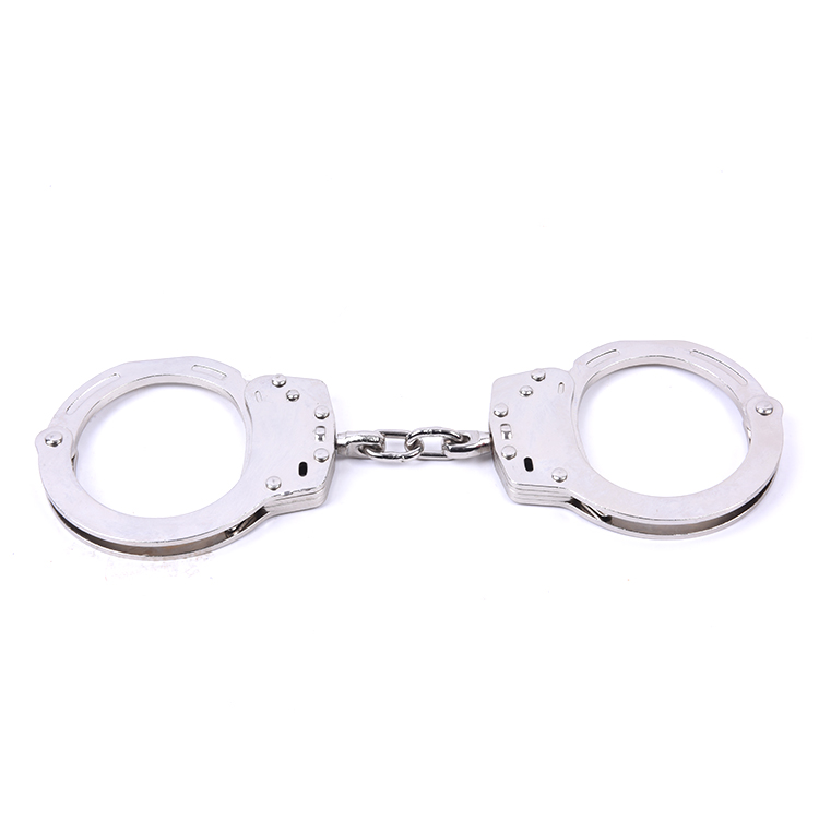 China hot sale high quality police military carbon steel handcuffs
