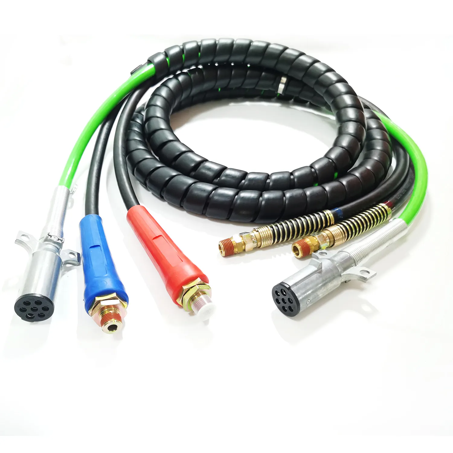 15 ft 3 in 1 Air Brake Hose SAE 3/8'' And ABS Cable SAE J2394 Assemblies for truck/trailer