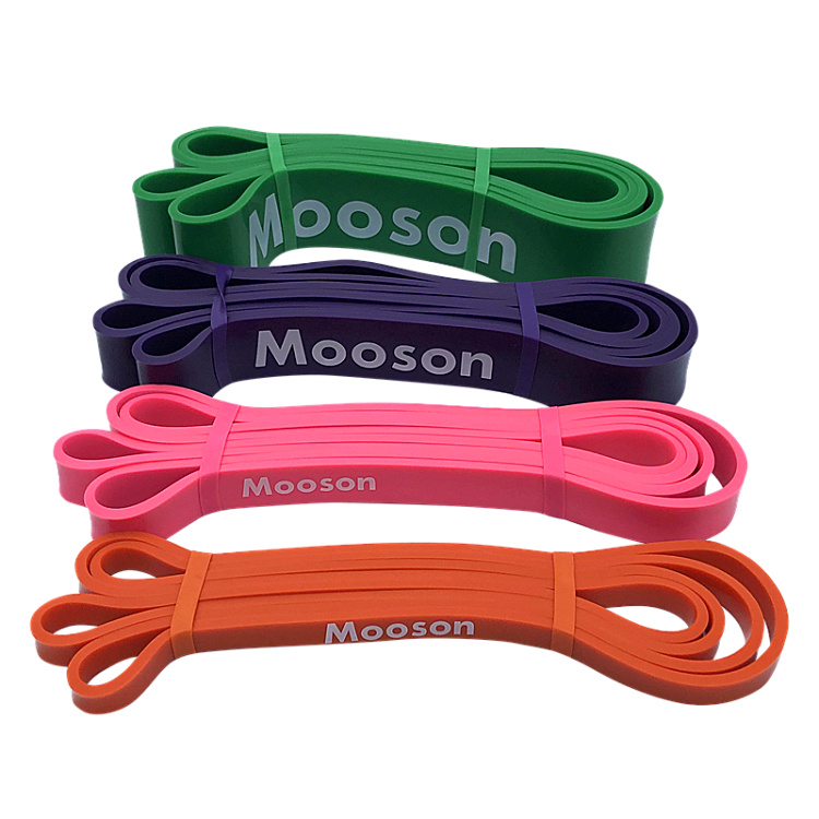 MOOSON 20-60 фунтов Розовый Латекс тянуть вверх фитнес силовой эспандер 2080*4,5*22 мм (41 "* 0,177*0,87 дюймов)