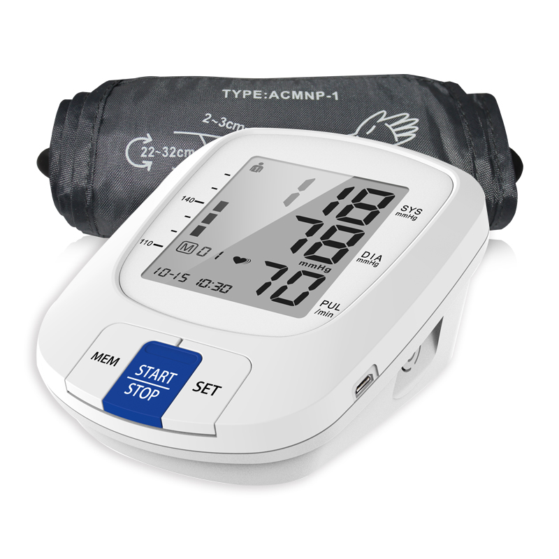 Electronic Arm Blood Meter Hospital Blood Pressure Monitor Tensimeter Digital Bp Set
