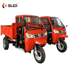 18 Horsepower Diesel Dump Truck with Cab 2 Tons Capacity Agricultural Truck Small Engineering Tricycle Farm Machinery