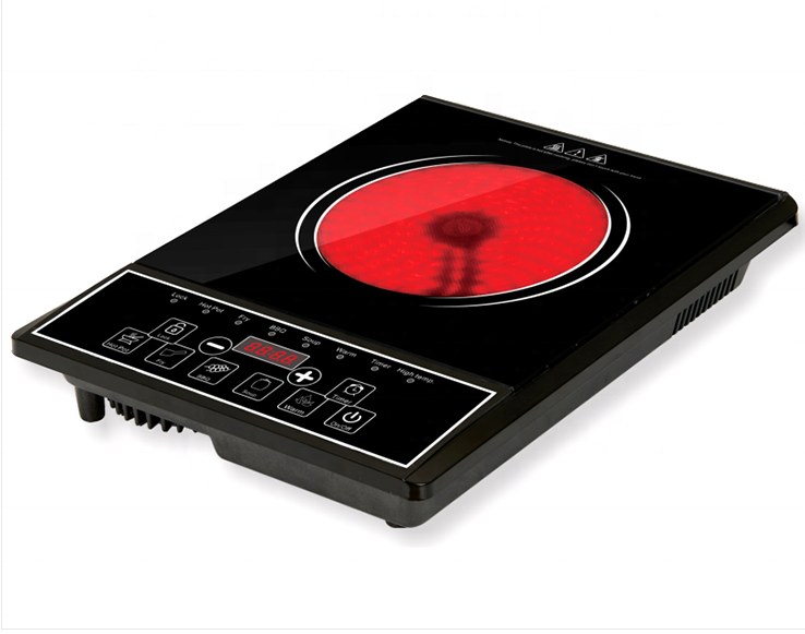 Ceramic cooker, one burner infrared cooker polished surface .best black crystal panel