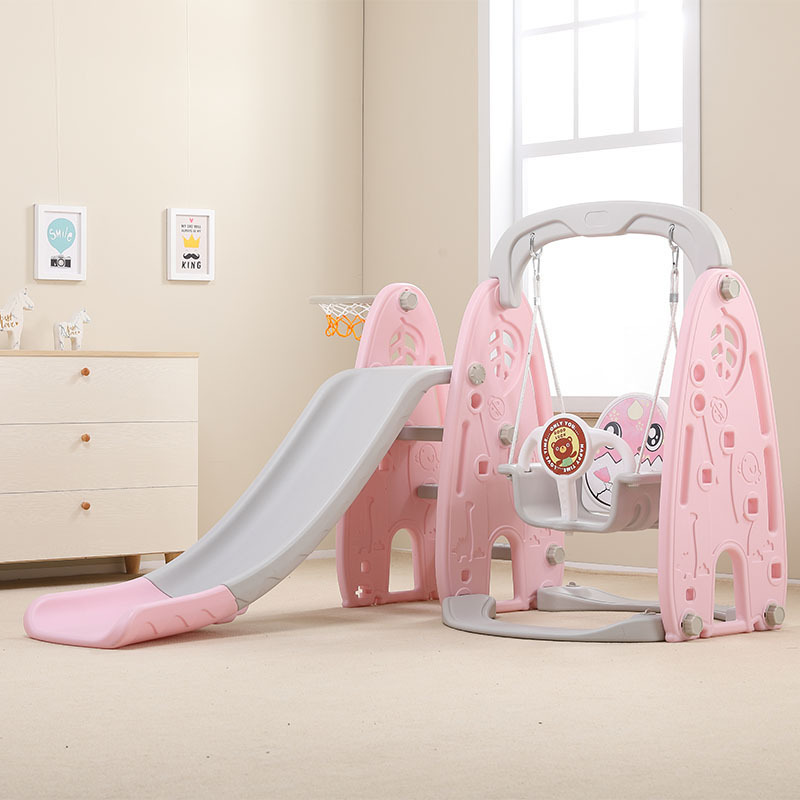 Factory wholesale Kids plastic slide swing set  kids toys slide slide kids indoor