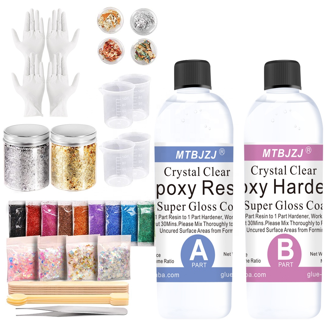 Epoxy Resin -16oz Crystal Clear Epoxy Resin for Casting - 1:1 Ratio Crystal