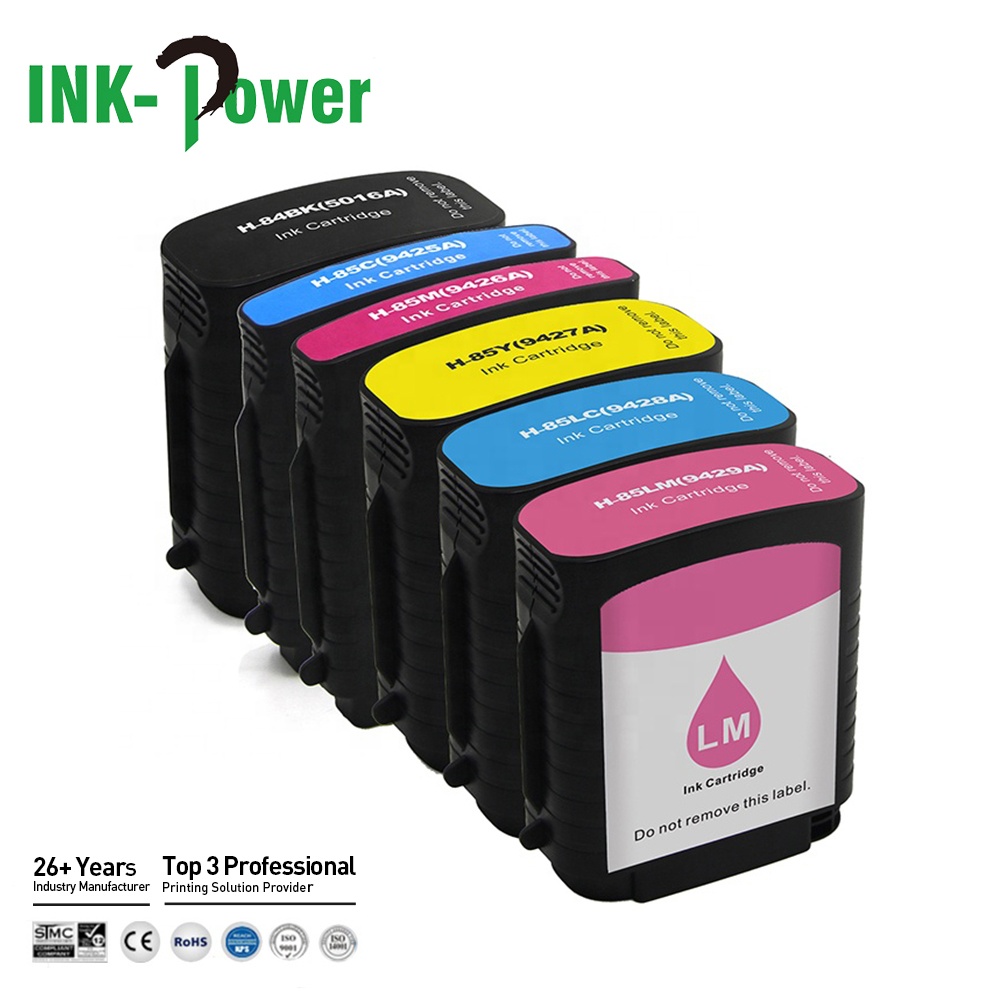 INK-POWER 84 85 премиум цвета Совместимый струйный картридж с чернилами для принтера HP Designjet 30 70 90 120 130 принтер