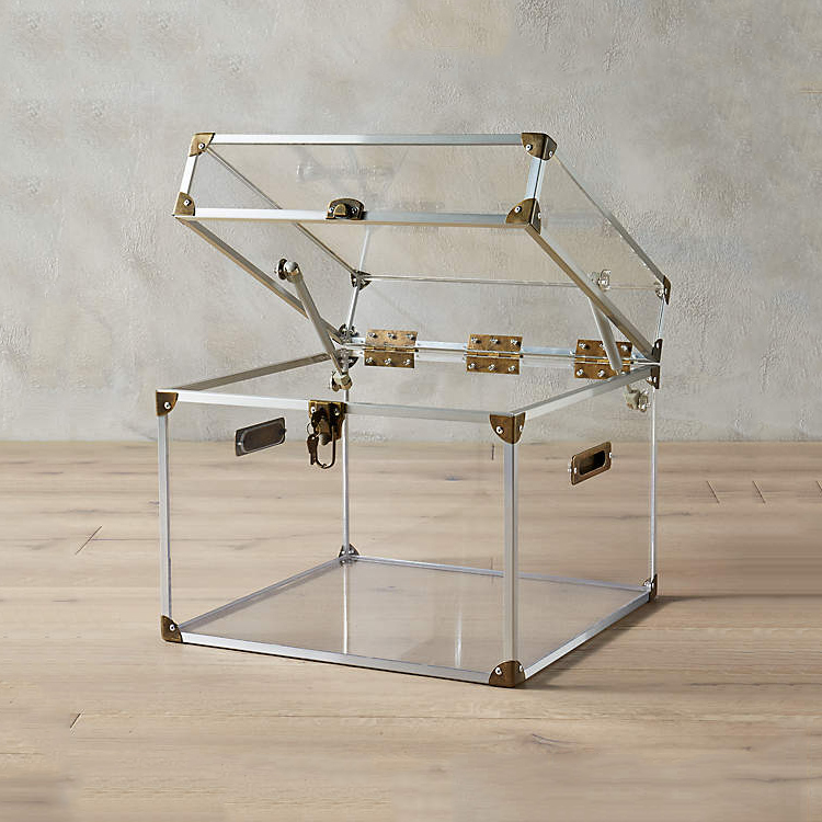 Home Accessories Small Acrylic Display Case Modern Glass Clothes Organizer Box