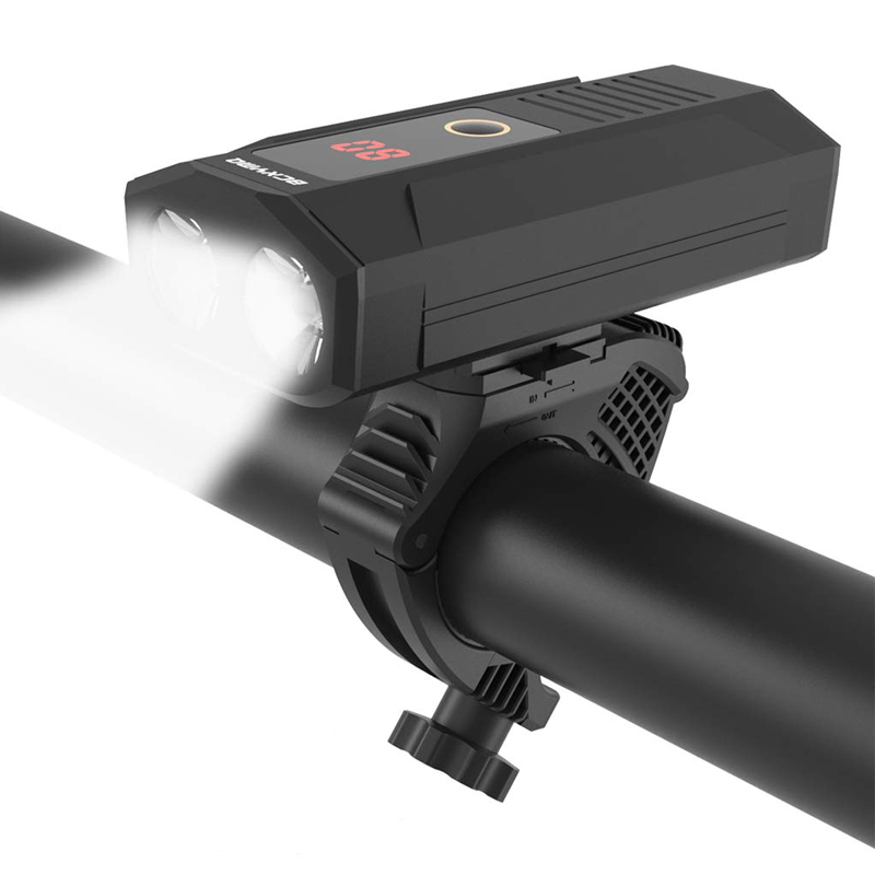 5200 Mah With Power Bank LED Bike Flashlight Rechargeable Bicycle Front Head Light Free Tail Light