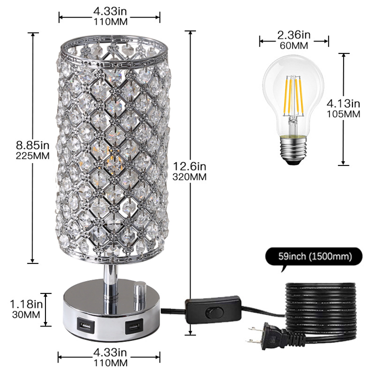 Modern Luxury Decorative Lighting Crystal Lamp Light