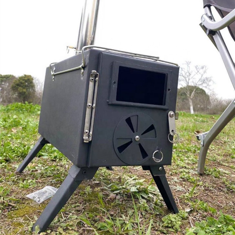 BBQ Wooden Camping Burning Stove Outdoor Camping Tent Heating Stove