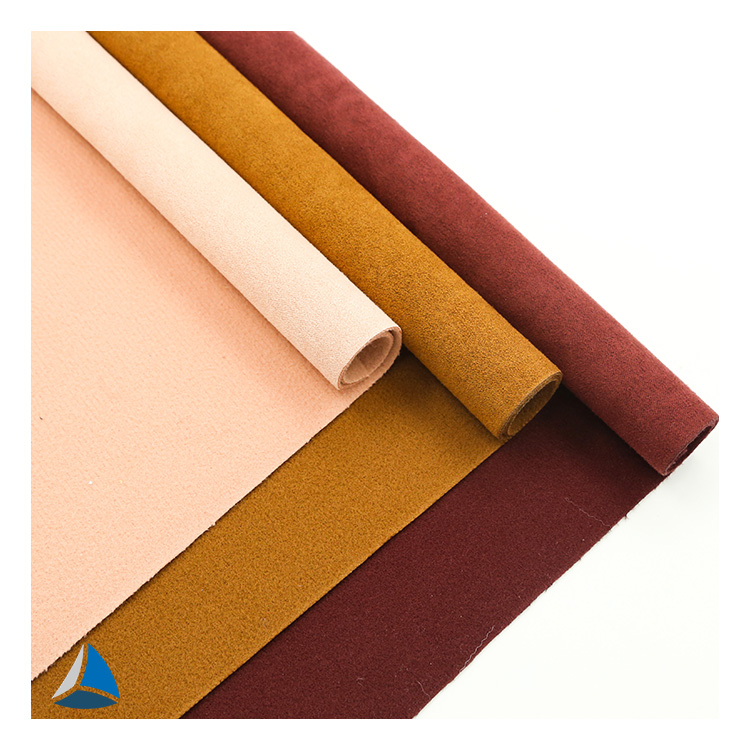 High quality woven fabrics bonded suede fabric material for shoe upper