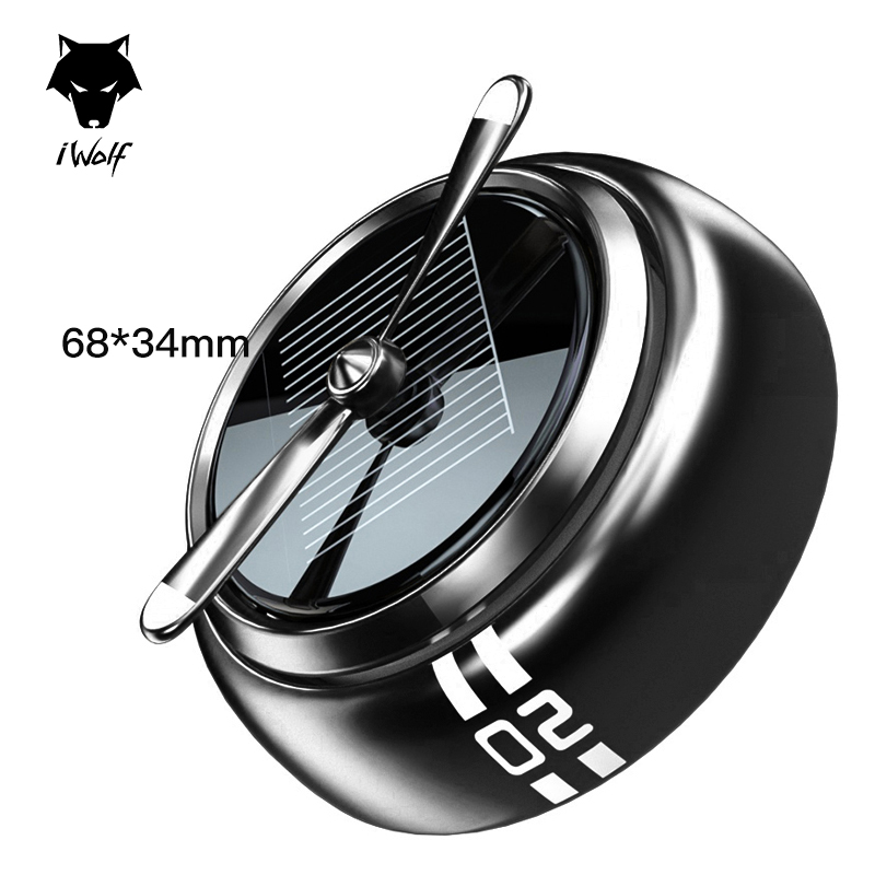 Auto Car Air Freshener 360 Degree Power Solar Aromatherapy Rotating Car Diffuser
