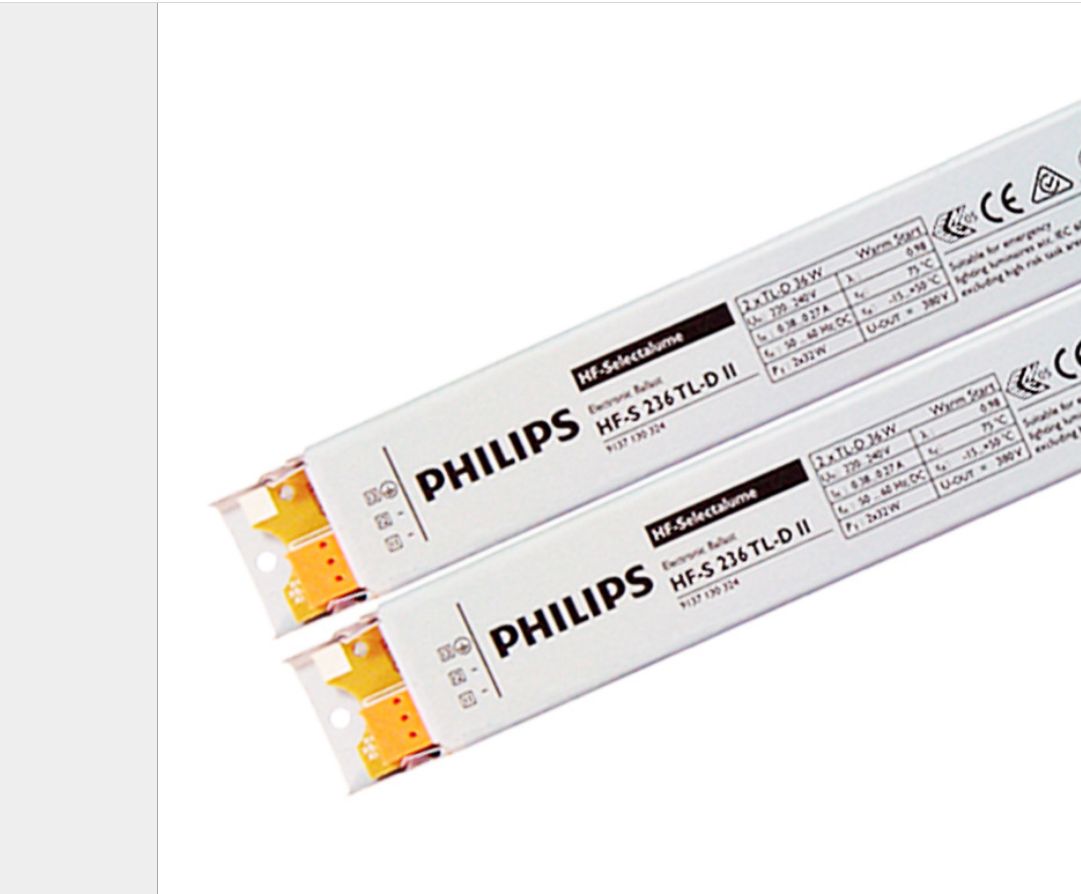 Philips HF-S 236 TLD II электронный балласт для 2 УФ-лампы балласт