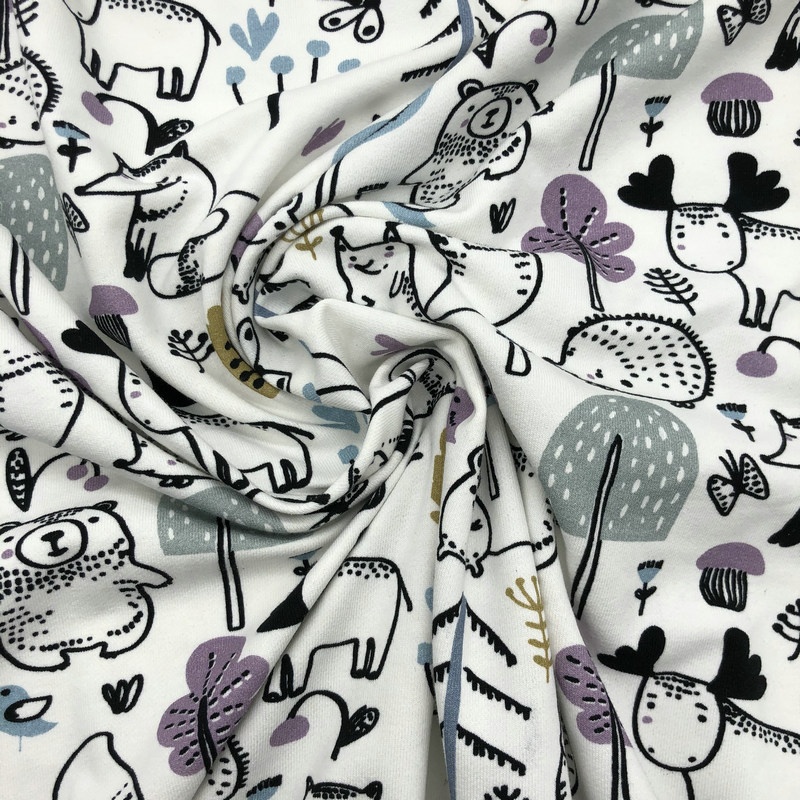 Telas Customer Printing Cotton Spandex Stretch Fabric