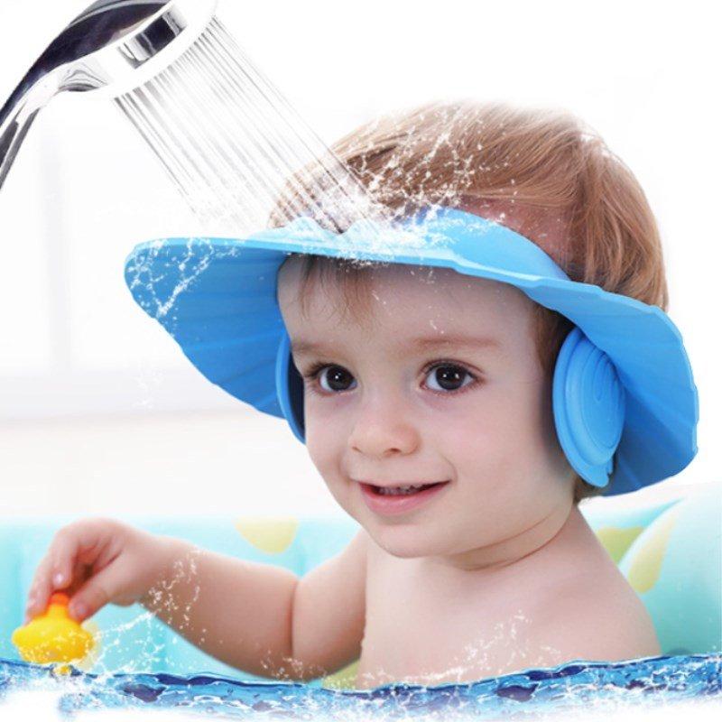 Baby Ear Protection Shampoo Cap Adjustable Children Shower Cap Baby Shampoo Cap