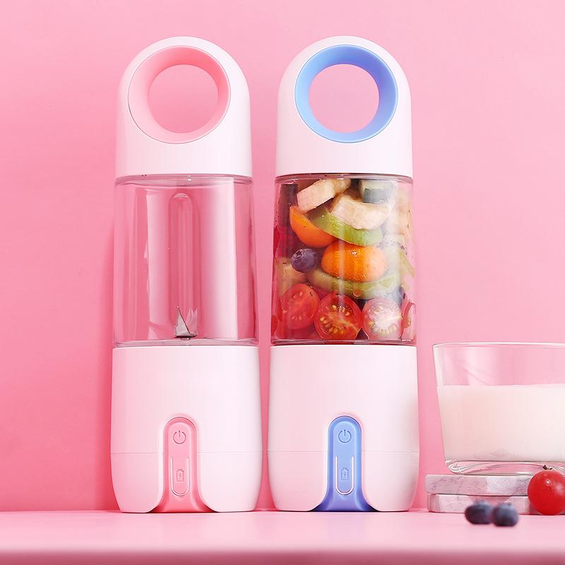 Logo Printing 500ml Smoothie Maker Portable Blender USB Rechargeable Electric Juice Blender With Six Blades