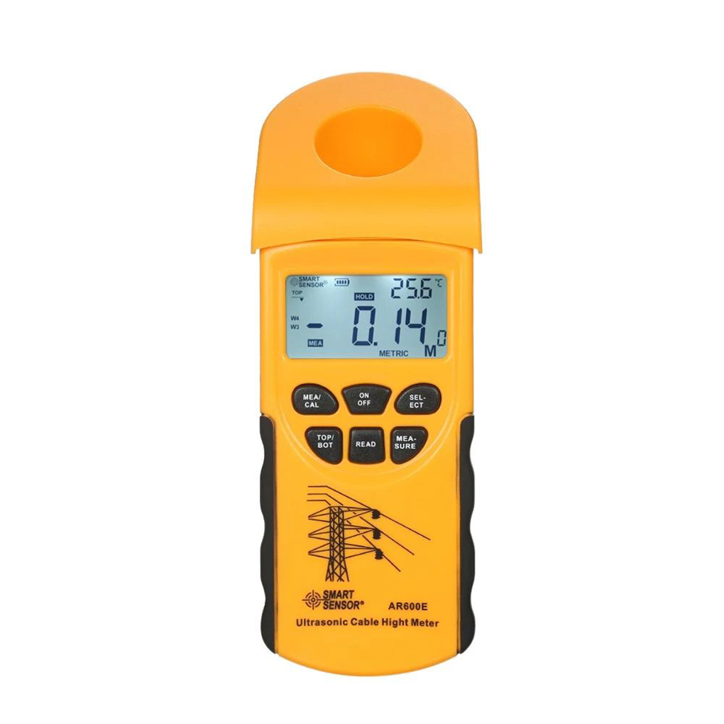 SMART SENSOR AR600E Handheld Ultrasonic Cable Height Meter Tester 3-23m Height Measuring Instruments