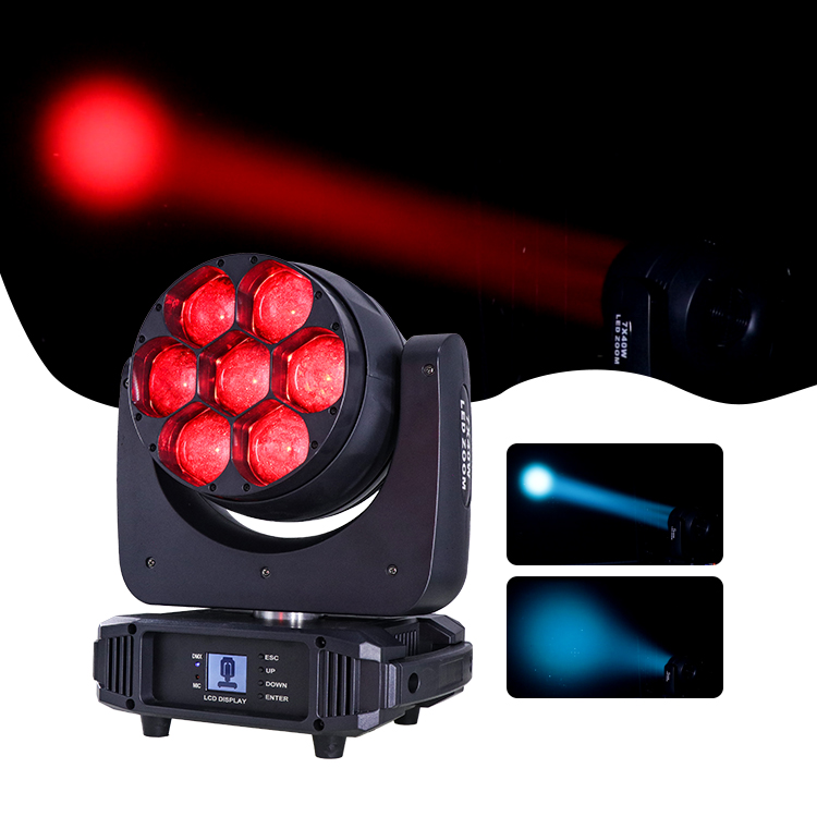 RGBW beam wash stage Lighting Equipment 7x40W led zoom wash moving head light