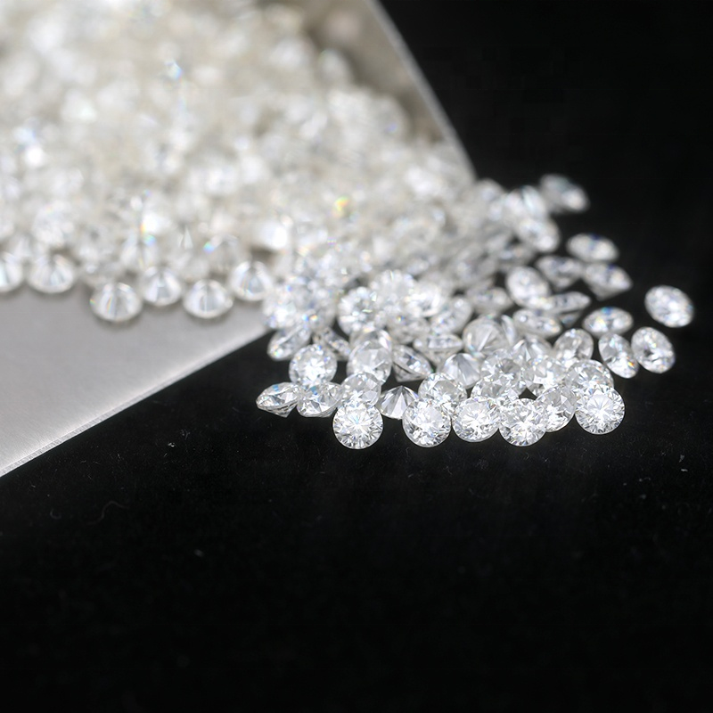 Zuanfa Semi Joyas Lab Grown Diamond 1-2,9 мм белый цвет VVS сердце и стрела круглая огранка россыпью Moissanite драгоценный камень