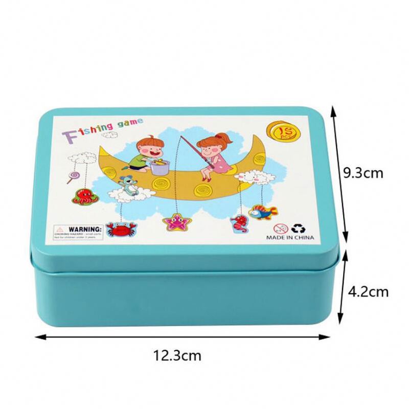 Hot Selling Iron Fishing Game Fishing Rods Toy Set For Kids